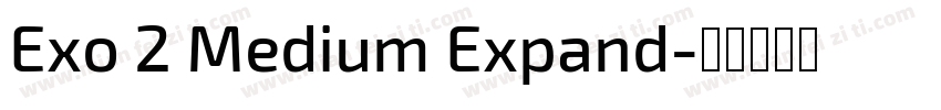 Exo 2 Medium Expand字体转换